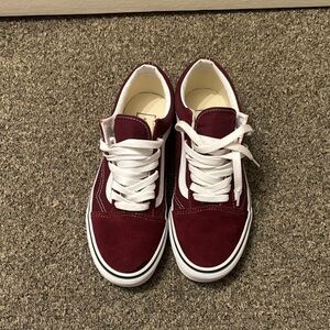 Vans Kids Maroon Sneakers
